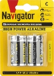 Элемент питания NAVIGATOR NBT-NE-LR14-BP2 94754, 1.5 В
