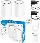 Бесшовный Mesh роутер Cudy M1800 (M1800 2-PACK) AX1800 10/100/1000BASE-TX/Wi-Fi белый (упак.:2шт)