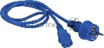 Шнур питания Lanmaster LAN-PP13/SH-0.5-BL C13-Schuko проводник.:3x0.75мм2 0.5м 220В 10А (упак.:1шт) синий