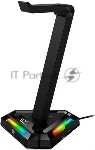 Держатель для наушников Headphone stand Genius GX-UH100, RGB, USB-A x2 / USB-C x2, USB 2.0