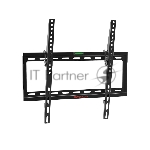 Кронштейн Arm media STEEL-4 new black, настенный для TV 22"-65", max 60 кг, 1 ст св., нак. 0°-15°, от ст. 28,5 мм, max VESA 400x400 мм.