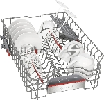 Встраиваемая посудомоечная машина Bosch SPV6ZMX17E, серебристый, 44.8 см, 10 компл., 43 дБ, класс A+++