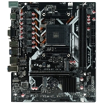 Материнская плата AFOX A320D4-MA5-V2, Socket AM4, AMD A320, 2xDDR4, 4xSATA, 1xM.2, 1xPCIe 3.0 x16, 1xPCIe x1, 1xHDMI, 1xVGA, 1x 1Gb LAN, 2xUSB-A 3.0, 2xUSB-A 2.0, 3x3.5 мм, 5.1, mATX