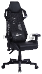 Кресло игровое Cactus CS-CHR-090BL черный, сиденье черный, эко.кожа, крестовина пластик, пластик черный