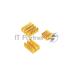 Набор радиаторов ACD RA539 Gold 3 in 1 Heat Sink Set Aluminum for Raspberry Pi 4B