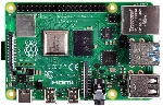 Платформа Raspberry Pi 4 Model B (RA544) Retail, 1GB RAM, Broadcom BCM2711 Quad core Cortex-A72 (ARM v8) 64-bit SoC @ 1.5GHz CPU, WiFi, Bluetooth, 40-pin GPIO, 2x USB 3.0, 2x USB 2.0, 2x micro-HDMI, CSI camera port, DSI display port, Micro SD port, USB-C 5V Power