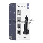 Ирригатор для полости рта Galaxy Line GL5000, черный, 5 Вт, 2 насадки, максимальная частота пульсации 1800 в/мин, съемный резервуар для воды 170 мл, 3 режима работы, Li-Ion аккумулятор 1400 мА*ч, до 40 минут непрерывной работы, таймер завершения чистки, максимальное давление струи 690 кПа, USB зарядка, подставка для зарядки
