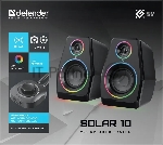 Акустическая система Defender 2.0  Solar 10 10Вт, BT/Light питание от USB