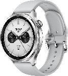 Смарт-часы Xiaomi Watch S4 47мм 1.43" AMOLED корп.серебристый рем.серый