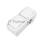 Блок вертикальный 2 розетки (керамика) INDUSTRIAL IP54 с заземлением, о/у, белый KRANZ