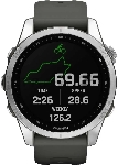 Смарт-часы Garmin Fenix 7s серебристый с графитовым ремешком 42мм