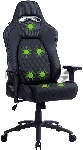 Кресло игровое Cactus CS-CHR-130-M, массажное, с подголовником, черный