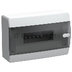 Корпус пластиковый IEK UNION Compact ЩРН-П-12 IP41 черная прозрачная дверь (UIC-KP12-N-12-41-K01)