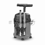 Строительный пылесос Karcher NT 27/1 серый, 1380 Вт, уборка сухая/сбор воды, пылесборник мешок/контейнер, 27 л
