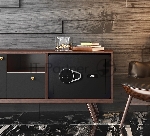Сейф Deli ET540 350x 250x 250 мм, кодовый электронный/ключевой, чёрный