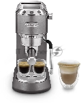 Кофеварка рожковая DeLonghi EC 885 GY серый/серебристый, исп. кофе - молотый, 1.1 л, 1300 Вт, 15 Бар.