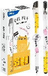 Ручка гелевая Deli EG81-BK ассорти черн. черн. игловидный пиш. наконечник линия 0.5мм