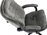 Кресло руководителя Бюрократ T-9950MSG-F Fabric серый Light-19, крестов. пластик, подст. для ног