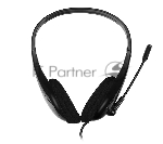 Гарнитура CBR CHP 353M Black, проводная стерео, микрофон с шумоподавл., USB, регул. оголовья, длина кабеля 2,2 м, цвет чёрный