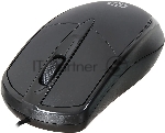 Мышь Oklick 125M черный оптическая (1200dpi) USB (2but)