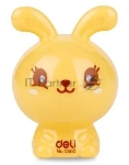 Точилка для карандашей ручная Deli Rabbit E0560 1 отверстие пластик ассорти блистер