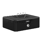 Сейф для денег Deli ET505 85х 250х 180 мм, ключевой, чёрный