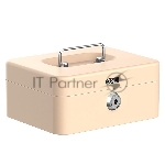 Сейф для денег Deli ET502 90х 200х 160 мм ключевой, бежевый