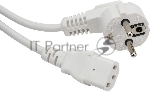Шнур питания Lanmaster LAN-PP13/SHA-1.0-WH C13-Schuko проводник.:3x0.75мм2 1м 220В 10А белый
