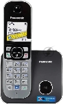 Телефон беспроводной (DECT) Panasonic KX-TG6811RUB (черный) {Беспроводной DECT,40 мелодий,телефонный справочник 120 зап.}