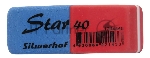 Ластик Silwerhof Star 40 181150 57х19.5х8мм каучук термопластичный синий