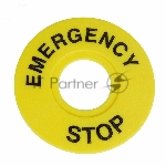 Бирка «Стоп» OptiSignal D22 A45-MH2260 круглая 60мм (EMERGENCY STOP) ZBY9320