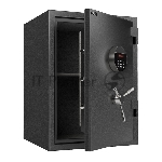 Сейф огнестойкий Deli ET601 450x 600x 400 мм, кодовый электронный/ключевой, темно-серый
