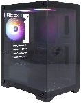 Компьютерный корпус 1STPLAYER MIKU Mi2 Black / mATX / 3x120mm LED fans / Mi2-BK-3F1