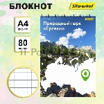 Блокнот Silwerhof Координаты России, Природный парк Ергаки, A4, обложка картон 80л, клетка, гребень