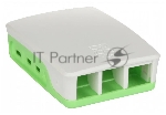 Корпус Qumo ABS Plastic, Raspberry Pi 4, White+Green(RS031)