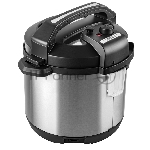 Скороварка-мультиварка электрическая Endever Vita-131, черный/стальной, мощность 1200 Вт, емкость 6л, 38 авторежимов работы, книга рецептов, 2 шт/уп.