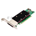 Адаптер HBA Broadcom 9600W-16e SGL (05-50108-00)  PCIe Gen4 x16 LP, Tri-Mode SAS/SATA/NVMe 24G HBA, 16port(4*ext SFF8644)
