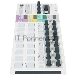 Контроллер MIDI [430111] Arturia [BeatStep Pro] 2 независимых монофонических 64-шаговых мелодических секвенсора, 16-трековый секвенсор ударных, 16 проектов, в каждом 16х2 sequences, 16 drum sequences, CV/GATE выходы, 8 Drum Gate выходов, Clock Sync, MIDI