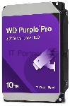 Жесткий диск Western Digital Purple Pro HDD 3.5" SATA 10Tb, 7200 rpm, 512MB buffer (DV&NVR + AI), WD102PURP, 1 year