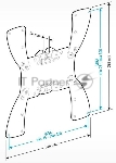 Кронштейн Holder Кронштейн Holder/ 19-47" макс 300*300 наклон 10º поворот 0º от стены: 37мм