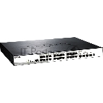 Управляемый стекируемый коммутатор D-Link DGS-1510-28XMP/A1A SmartPro с 24 портами 10/100/1000Base-T с поддержкой РоЕ и 4 портами 10G Base-X SFP+