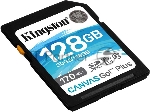 Карта памяти Kingston 128GB SDXC Canvas Go Plus 170R C10 UHS-I U3 V30 EAN: 740617301458