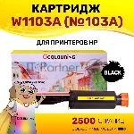 Картридж лазерный Colouring CG-W1103A (№103A) черный (2500 копий) для принтеров HP Neverstop Laser 1000a/1200a/1200w/1000w