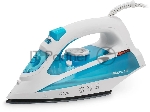 Утюг Maxwell MW-3055B белый/голубой, 2200 Вт, 30 г/мин, 100 г/мин, 280 мл