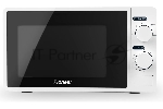 Микроволновая печь Pioneer MW205M белый, 20 л, 700 Вт, переключатели - поворотный механизм