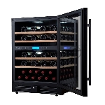 Винный шкаф встраиваемый Cellar Private CP043-2TB чёрный, 129 л, 2 отсека, 43 бут., вид 7