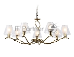 Люстра Ambrella light LH57093/7 BS/FR латунь/белый матовый E14/7 max 40W D840*790