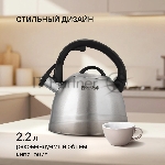 Чайник металлический Rondell Zart RDS-1828 2.7л. стальной, вид 15