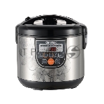 Мультиварка Centek CT-1498 (чёрный, сталь) 700Вт, 5.0л, 10 программ + 28 программ Мультишеф