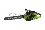 Цепная пила Greenworks GD40CS18K4 аккум. дл.шины:16" (40cm) 1аккум. 4А·ч ЗУ (2005807UB)